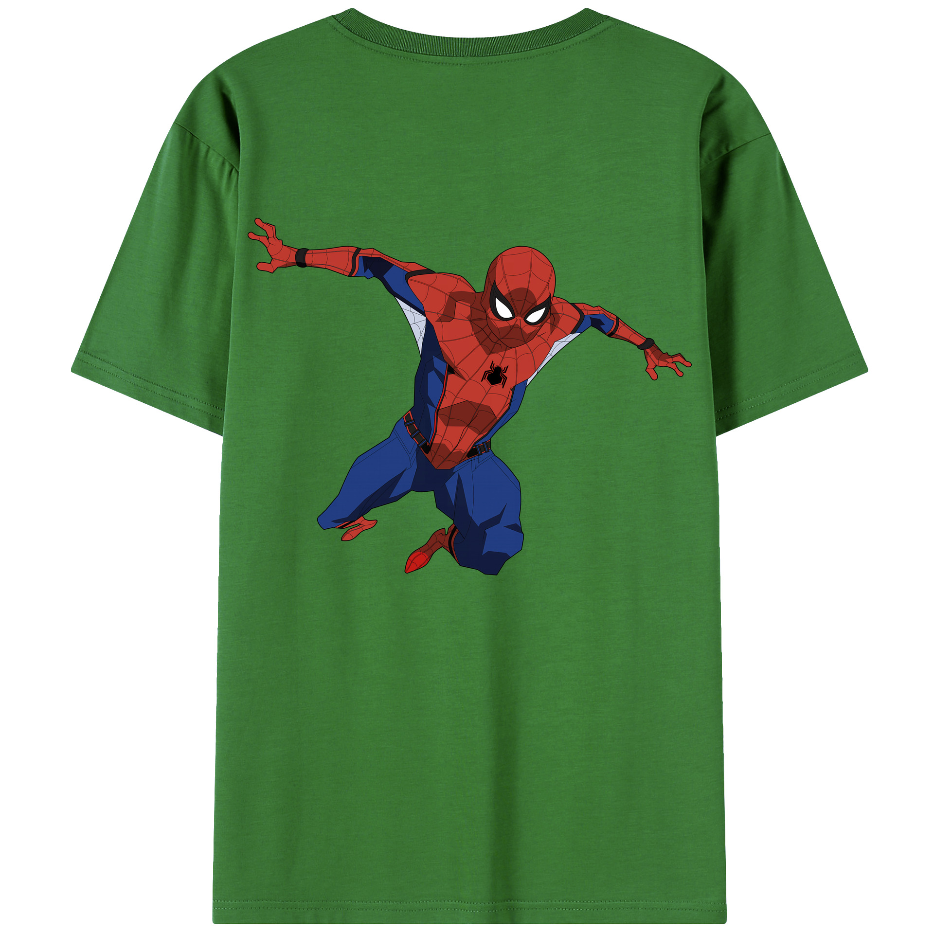 （画像用） Spider Man スパイダーマン レディース半袖Tシャツ(バックプリント)
